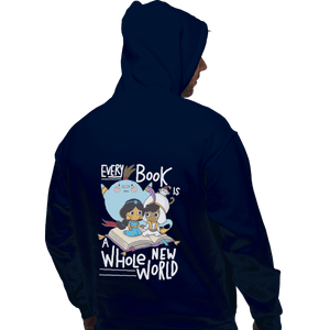Shirts Pullover Hoodies, Unisex / Small / Navy Every Book Is a Whole New World