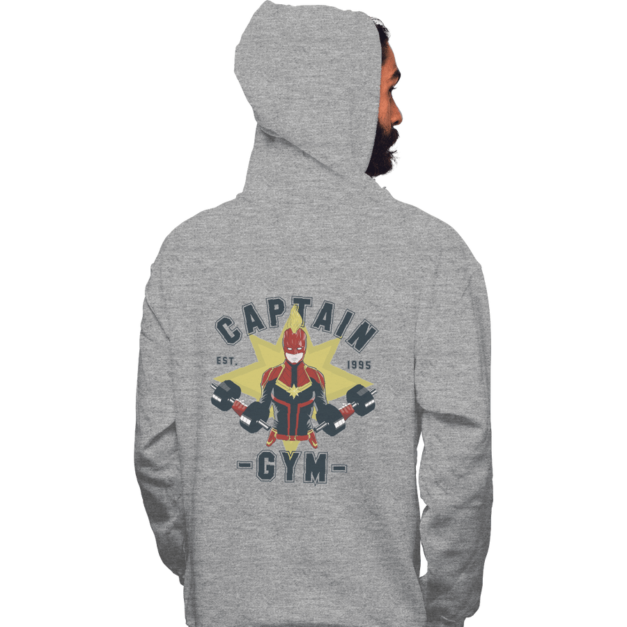Shirts Pullover Hoodies, Unisex / Small / Sports Grey Captain Gym