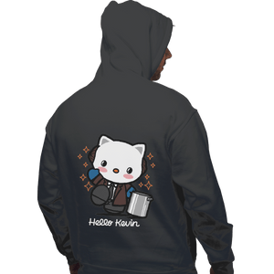 Shirts Zippered Hoodies, Unisex / Small / Dark Heather Hello Kevin