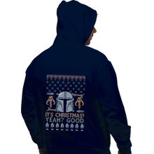 Load image into Gallery viewer, Shirts Zippered Hoodies, Unisex / Small / Navy Mandalorian Christmas
