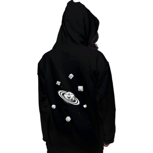 Secret_Shirts Pullover Hoodies, Unisex / Small / Black RPG Dice Galaxy