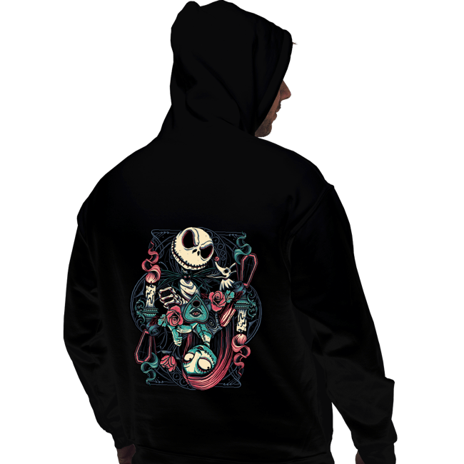 Daily_Deal_Shirts Pullover Hoodies, Unisex / Small / Black Jack & Sally Card