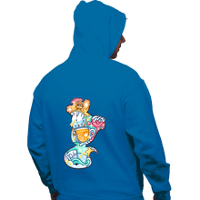 Load image into Gallery viewer, Shirts Pullover Hoodies, Unisex / Small / Sapphire Magical Silhouettes - Cheshire Cat
