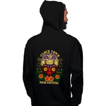 Load image into Gallery viewer, Daily_Deal_Shirts Pullover Hoodies, Unisex / Small / Black Clock Town Mask Festival

