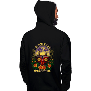 Daily_Deal_Shirts Pullover Hoodies, Unisex / Small / Black Clock Town Mask Festival