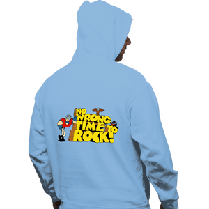 Daily_Deal_Shirts Pullover Hoodies, Unisex / Small / Royal Blue No Wrong Time To Rock!
