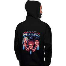 Load image into Gallery viewer, Daily_Deal_Shirts Pullover Hoodies, Unisex / Small / Black Queens Of Halloween
