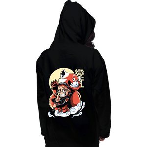 Daily_Deal_Shirts Pullover Hoodies, Unisex / Small / Black Ninja Panda