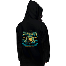 Load image into Gallery viewer, Daily_Deal_Shirts Pullover Hoodies, Unisex / Small / Black Leo&#39;s Turtle Gym
