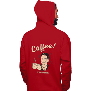 Shirts Pullover Hoodies, Unisex / Small / Red It's damn Fine Coffee