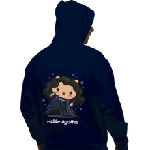 Load image into Gallery viewer, Shirts Pullover Hoodies, Unisex / Small / Navy Hello Agatha
