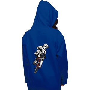 Daily_Deal_Shirts Pullover Hoodies, Unisex / Small / Royal Blue BMX Biker Scout