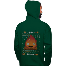 Load image into Gallery viewer, Secret_Shirts Pullover Hoodies, Unisex / Small / Forest Fire Demon Christmas

