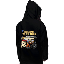 Load image into Gallery viewer, Daily_Deal_Shirts Pullover Hoodies, Unisex / Small / Black Explorers On The Moon
