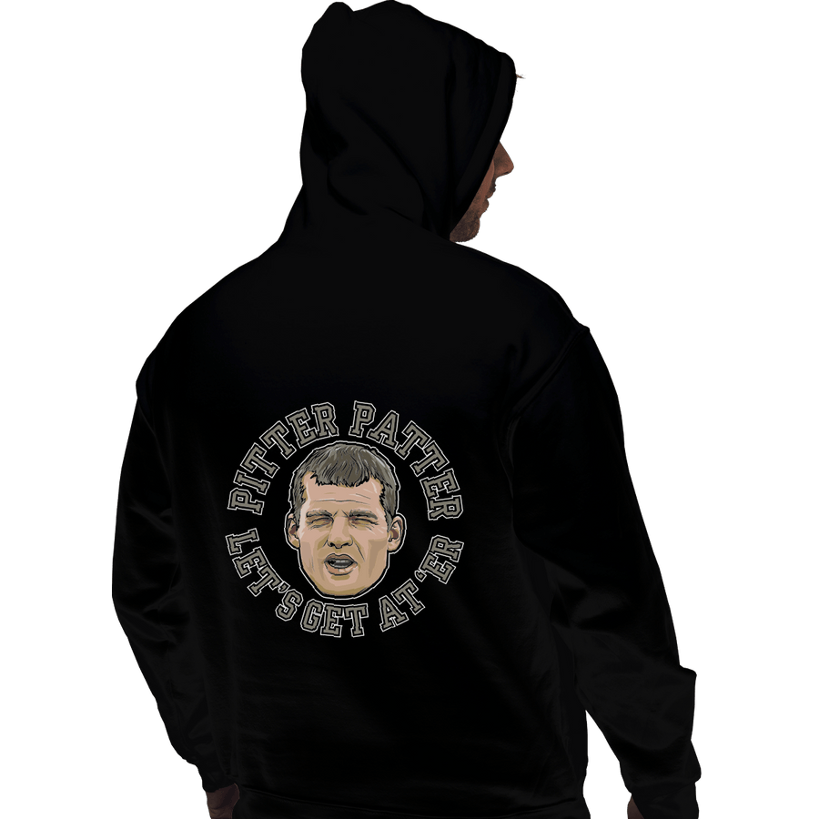 Shirts Zippered Hoodies, Unisex / Small / Black Pitter Patter