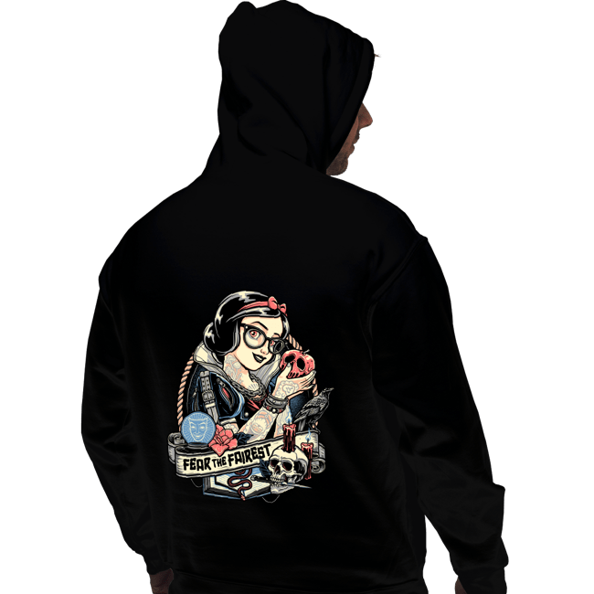 Daily_Deal_Shirts Pullover Hoodies, Unisex / Small / Black Rocker Snow White