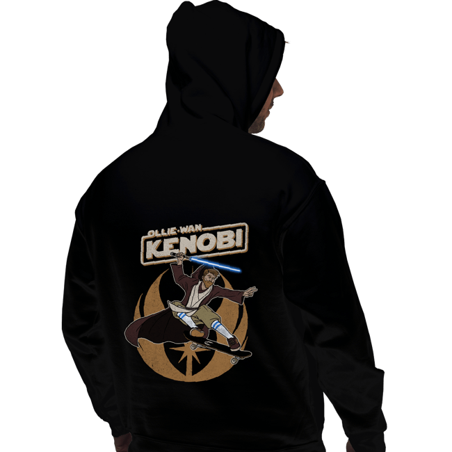 Daily_Deal_Shirts Pullover Hoodies, Unisex / Small / Black Ollie-Wan Kenobi