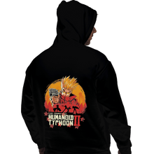 Load image into Gallery viewer, Shirts Pullover Hoodies, Unisex / Small / Black Red Humanoid Typhoon II
