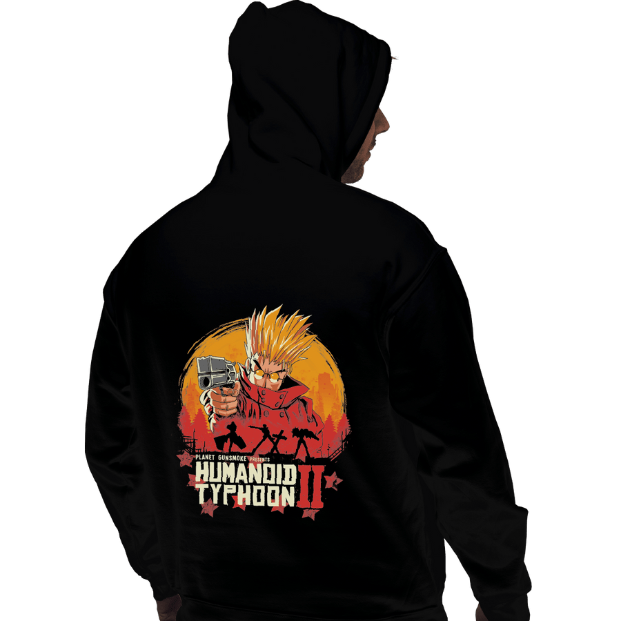 Shirts Pullover Hoodies, Unisex / Small / Black Red Humanoid Typhoon II