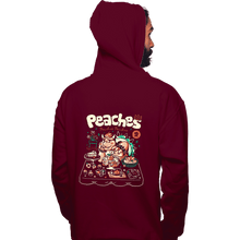 Load image into Gallery viewer, Daily_Deal_Shirts Pullover Hoodies, Unisex / Small / Maroon Peaches Peaches Peaches

