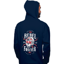 Load image into Gallery viewer, Shirts Pullover Hoodies, Unisex / Small / Navy Rebel Forever
