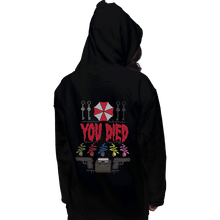Load image into Gallery viewer, Shirts Zippered Hoodies, Unisex / Small / Black You Died
