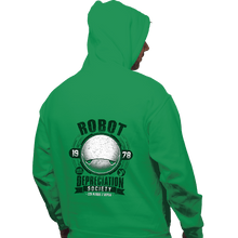 Load image into Gallery viewer, Shirts Pullover Hoodies, Unisex / Small / Irish Green Robot Depreciation Society
