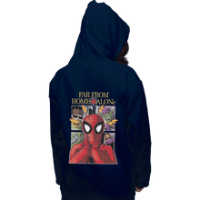 Load image into Gallery viewer, Shirts Pullover Hoodies, Unisex / Small / Navy Far From Home Alone
