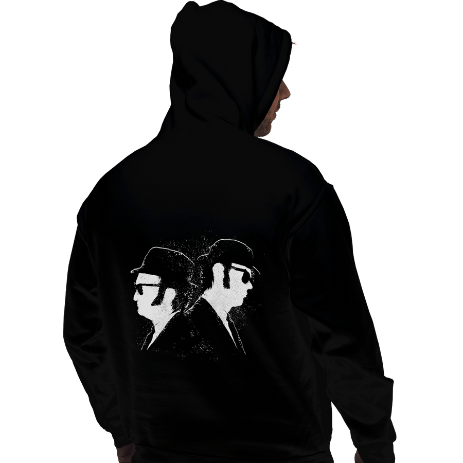 Shirts Zippered Hoodies, Unisex / Small / Black Blues Bros