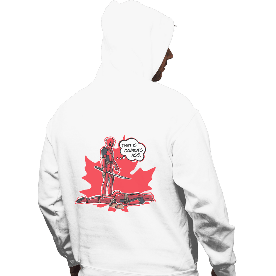 Shirts Pullover Hoodies, Unisex / Small / White Canada's Ass