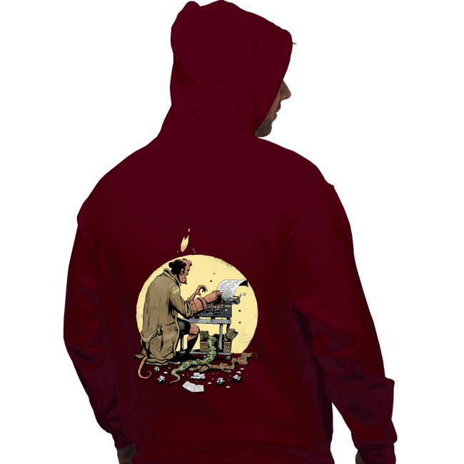 Daily_Deal_Shirts Pullover Hoodies, Unisex / Small / Maroon Hellboy's Report