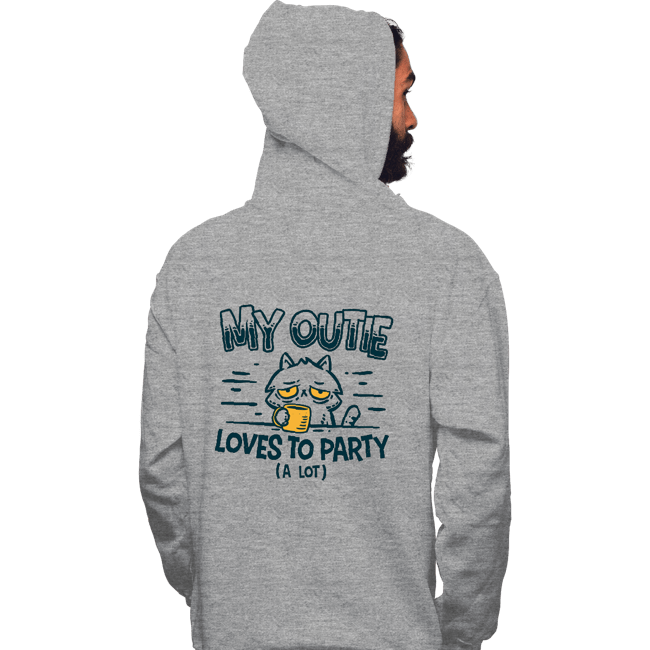 Daily_Deal_Shirts Pullover Hoodies, Unisex / Small / Sports Grey Outie Loves To Party