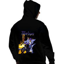 Load image into Gallery viewer, Shirts Pullover Hoodies, Unisex / Small / Black Purple Vegeta
