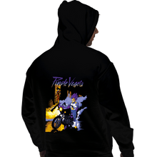 Load image into Gallery viewer, Shirts Pullover Hoodies, Unisex / Small / Black Purple Vegeta
