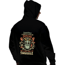 Load image into Gallery viewer, Daily_Deal_Shirts Pullover Hoodies, Unisex / Small / Black I Wrestle With My Demons
