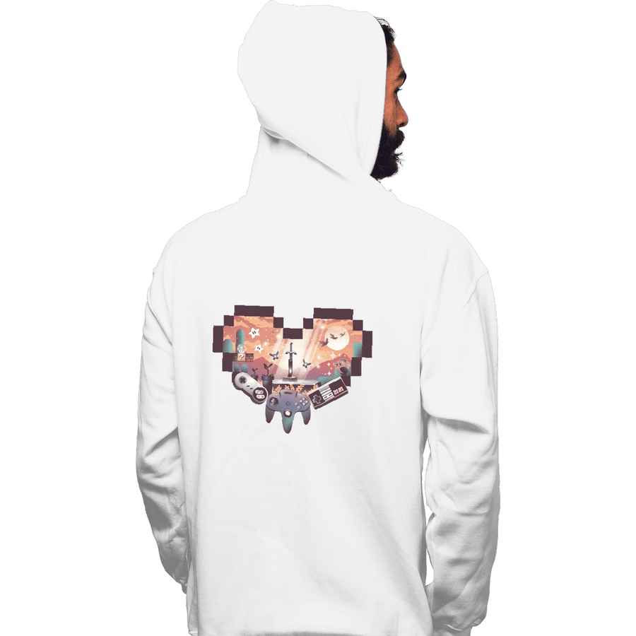 Shirts Pullover Hoodies, Unisex / Small / White Zelda Heart