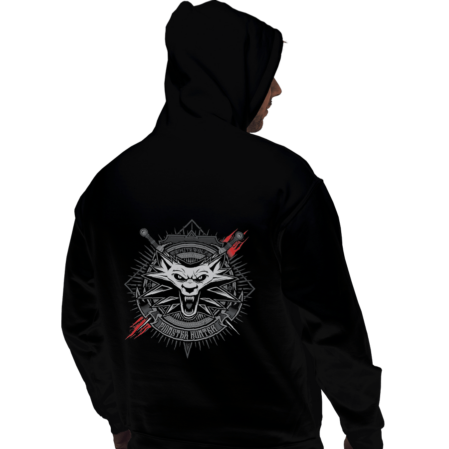 Shirts Zippered Hoodies, Unisex / Small / Black White Wolf