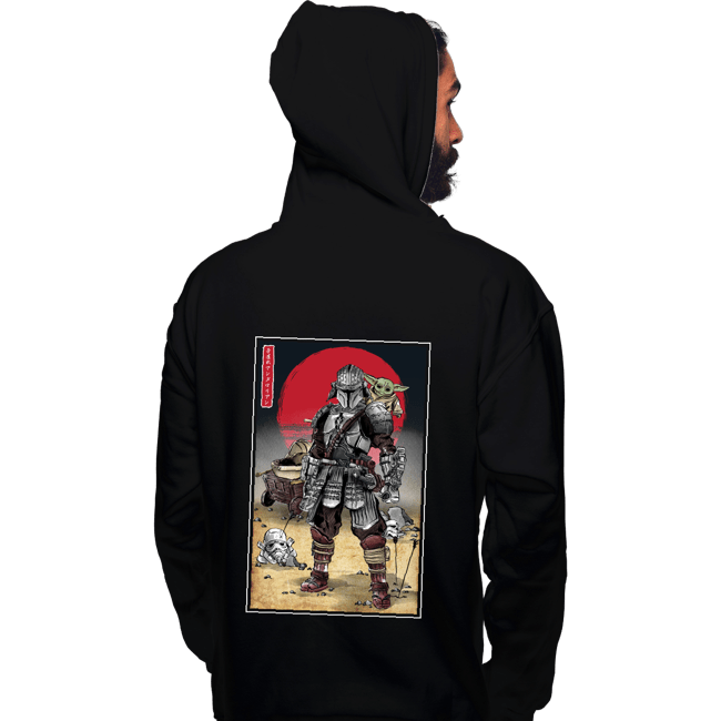Daily_Deal_Shirts Pullover Hoodies, Unisex / Small / Black Lone Ronin And Cub