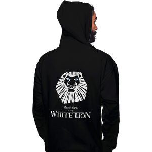 Shirts Pullover Hoodies, Unisex / Small / Black White Lion