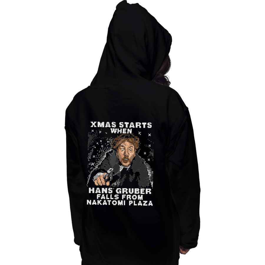 Shirts Pullover Hoodies, Unisex / Small / Black Hans Gruber Ugly Sweater