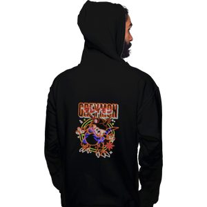 Shirts Pullover Hoodies, Unisex / Small / Black Neon Greymon