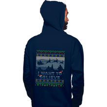 Load image into Gallery viewer, Daily_Deal_Shirts Pullover Hoodies, Unisex / Small / Navy Believe In Xmas
