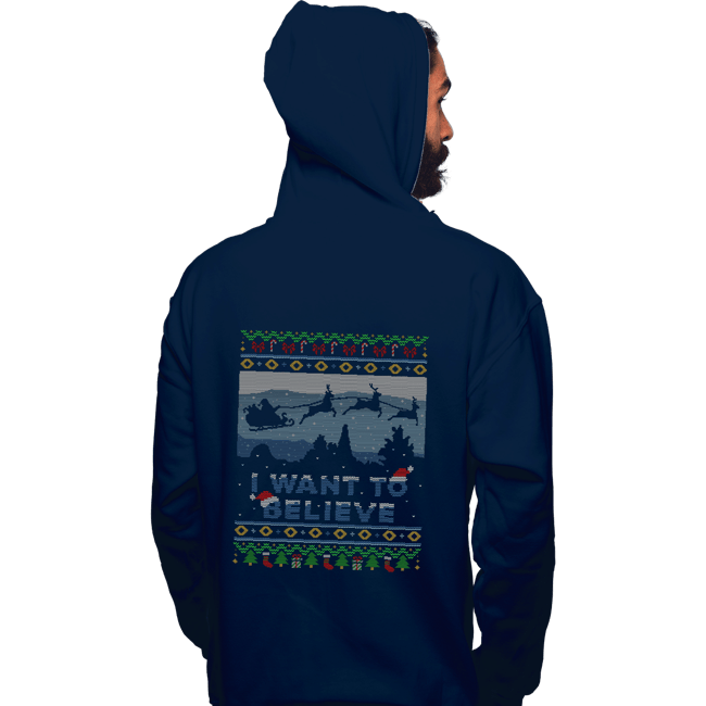 Daily_Deal_Shirts Pullover Hoodies, Unisex / Small / Navy Believe In Xmas
