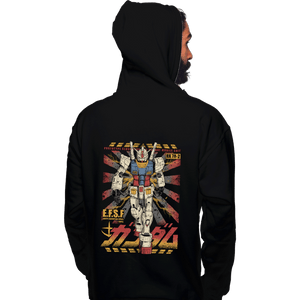 Daily_Deal_Shirts Pullover Hoodies, Unisex / Small / Black Gundam - Ready To Fight