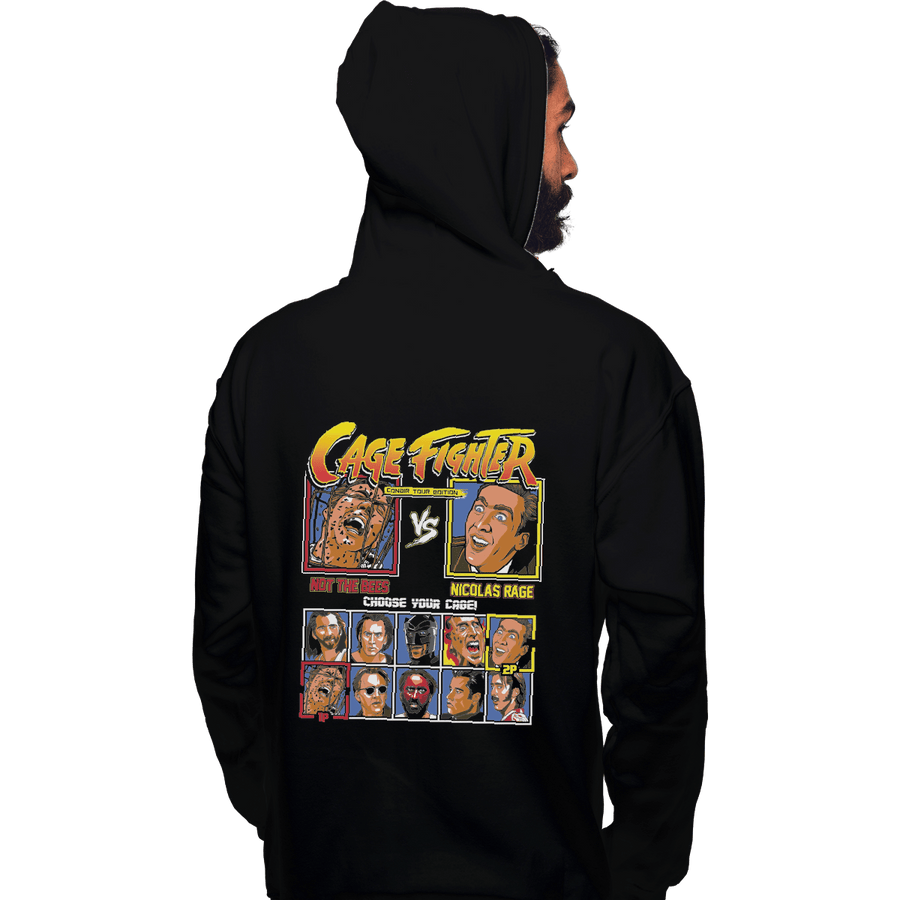 Shirts Pullover Hoodies, Unisex / Small / Black Cage Fighter