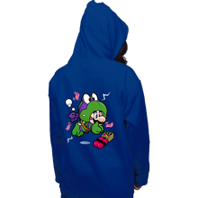 Load image into Gallery viewer, Shirts Pullover Hoodies, Unisex / Small / Royal Blue Super Donny Suit
