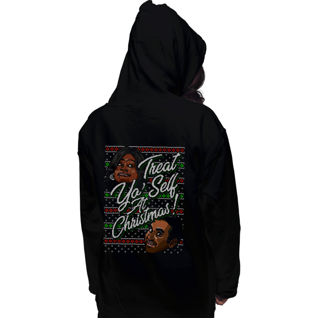 Shirts Pullover Hoodies, Unisex / Small / Black Treat Yoself