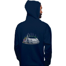 Load image into Gallery viewer, Shirts Pullover Hoodies, Unisex / Small / Navy Troy Wolf

