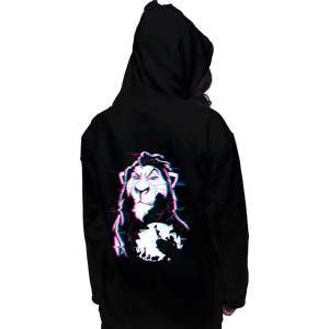 Daily_Deal_Shirts Pullover Hoodies, Unisex / Small / Black Glitched Scar