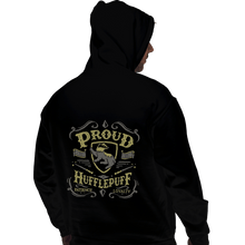 Load image into Gallery viewer, Shirts Pullover Hoodies, Unisex / Small / Black Proud to be a Hufflepuff
